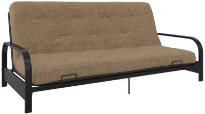 Cozey 6-Inch Bonnell Coil Futon Mattress, Polyester Linen