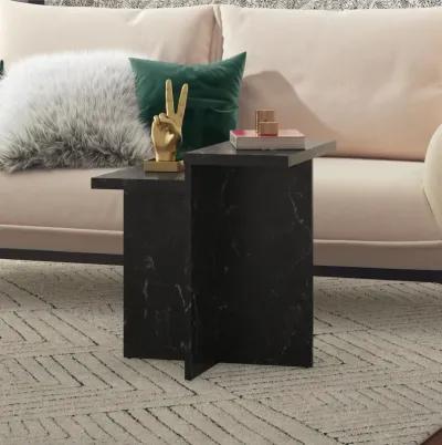 Brielle Accent Table with Faux Marble