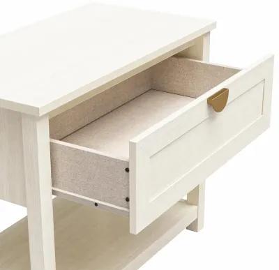 Primrose Wide 1 Drawer Nightstand with Open Shelf