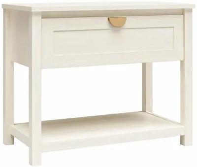 Primrose Wide 1 Drawer Nightstand with Open Shelf