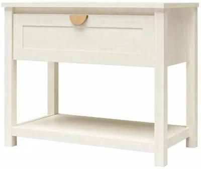 Primrose Wide 1 Drawer Nightstand with Open Shelf