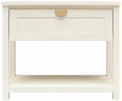 Primrose Wide 1 Drawer Nightstand with Open Shelf