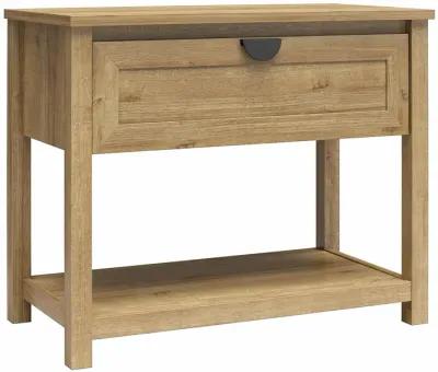 Primrose Wide 1 Drawer Nightstand with Open Shelf