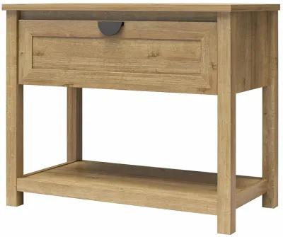 Primrose Wide 1 Drawer Nightstand with Open Shelf