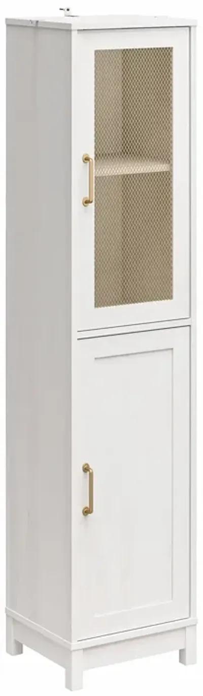 Tess 2 Door Storage Cabinet with Modular Storage Options