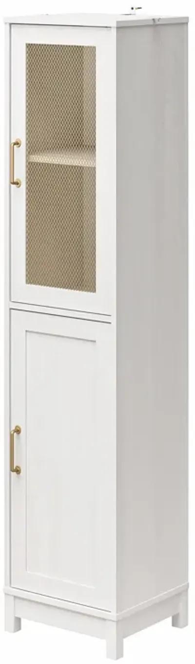 Tess 2 Door Storage Cabinet with Modular Storage Options