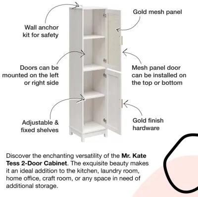 Tess 2 Door Storage Cabinet with Modular Storage Options