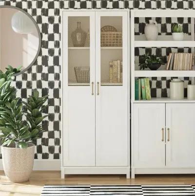 Tess 2 Door Wide Storage Cabinet with Modular Storage Options