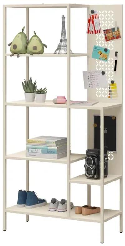 Annie Metal Bookcase with 4 Tier Shelves