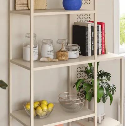 Annie Metal Bookcase with 4 Tier Shelves