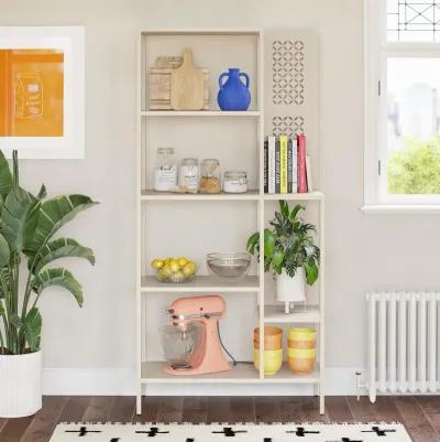 Annie Metal Bookcase with 4 Tier Shelves