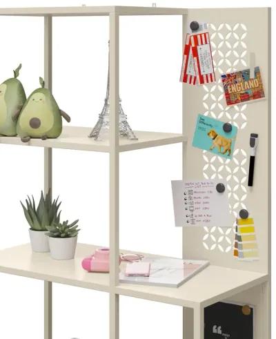 Annie Metal Bookcase with 4 Tier Shelves