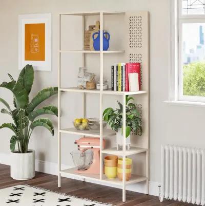 Annie Metal Bookcase with 4 Tier Shelves