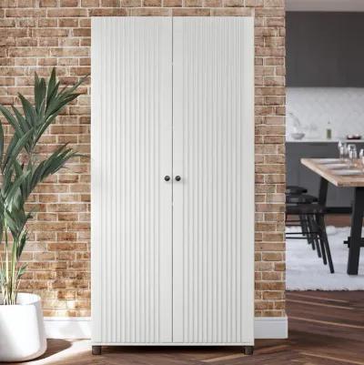 Kendall Fluted 36 Inch Wide 2 Door Storage Cabinet