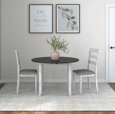 Jersey 3-Piece Drop Leaf Wood Dining Set