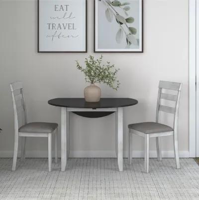 Jersey 3-Piece Drop Leaf Wood Dining Set