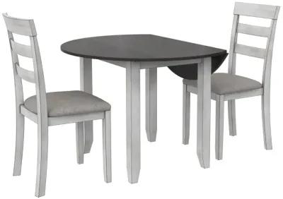 Jersey 3-Piece Drop Leaf Wood Dining Set