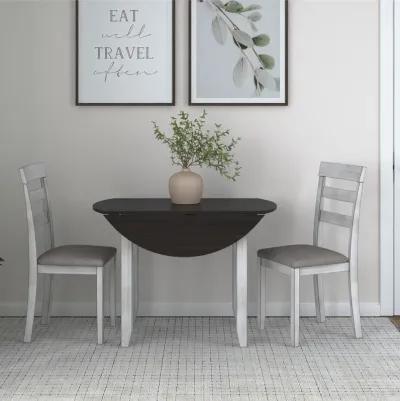 Jersey 3-Piece Drop Leaf Wood Dining Set