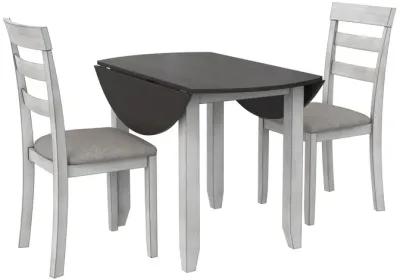 Jersey 3-Piece Drop Leaf Wood Dining Set