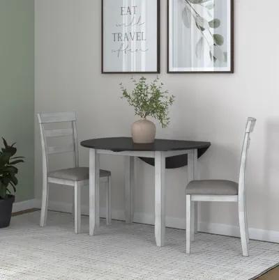 Jersey 3-Piece Drop Leaf Wood Dining Set