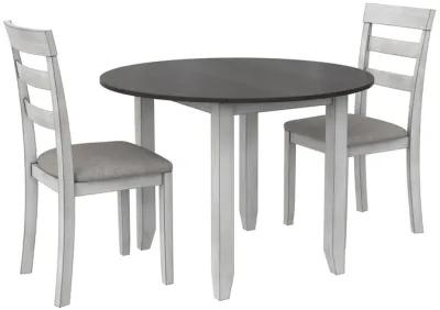 Jersey 3-Piece Drop Leaf Wood Dining Set