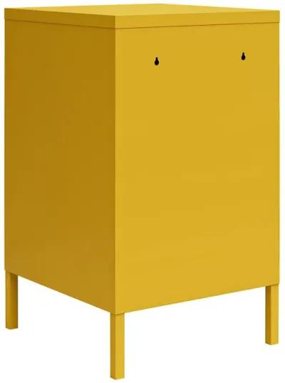 Shadwick 1 Door Metal Locker Style Livingroom End Table