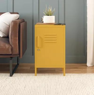 Shadwick 1 Door Metal Locker Style Livingroom End Table