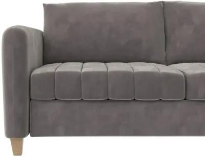 Coco Channel Tufted Sofa with Solid Wood Legs