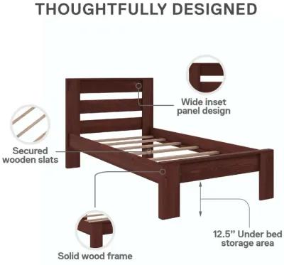 Davian Kids Platform Bed Frame in Solid Wood