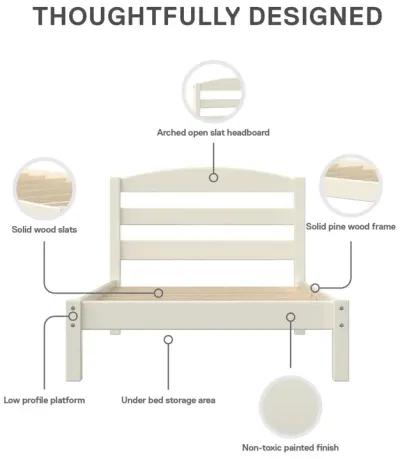 Brycen Kids Twin Size Wood Platform Bed Frame