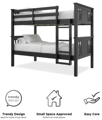 Tadeo Twin Size Bunk Bed for Kids