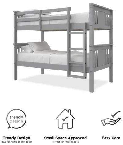 Tadeo Twin Size Bunk Bed for Kids