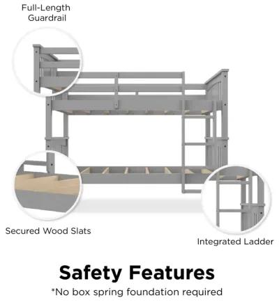 Tadeo Twin Size Bunk Bed for Kids