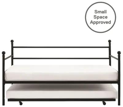 Kyrie Modern Metal Daybed with Trundle