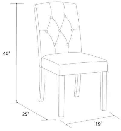 Emilia Upholstered Tufted Dining Chair