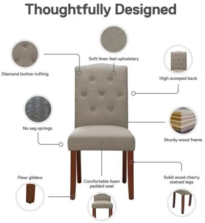 Emilia Upholstered Tufted Dining Chair