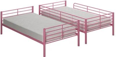 Malcolm Convertible Twin over Twin Metal Bunk Bed