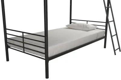 Malcolm Convertible Twin over Twin Metal Bunk Bed