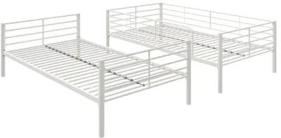 Malcolm Convertible Twin over Twin Metal Bunk Bed