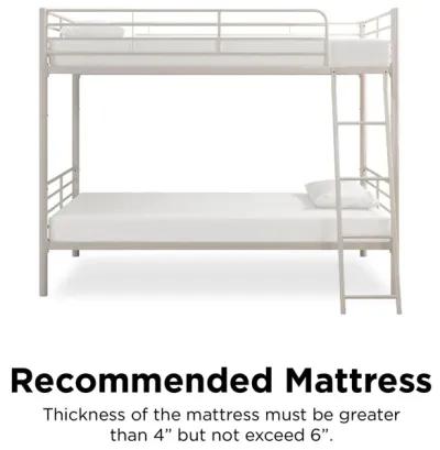 Malcolm Convertible Twin over Twin Metal Bunk Bed