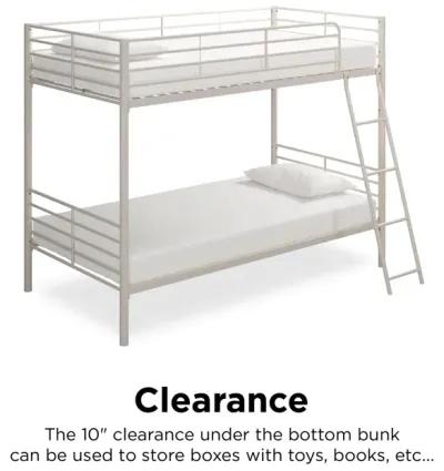 Malcolm Convertible Twin over Twin Metal Bunk Bed