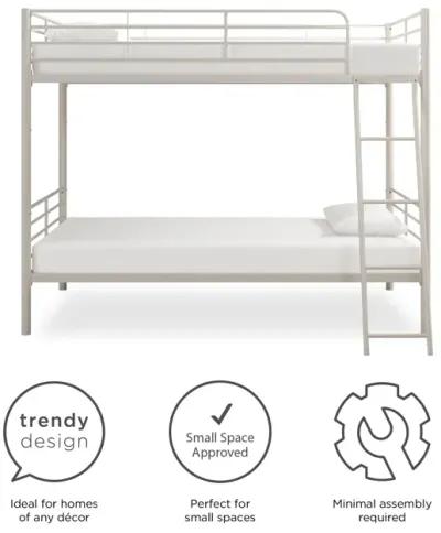 Malcolm Convertible Twin over Twin Metal Bunk Bed