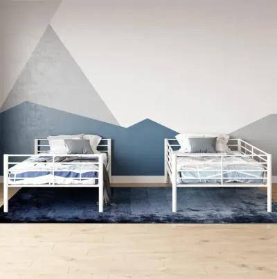 Malcolm Convertible Twin over Twin Metal Bunk Bed