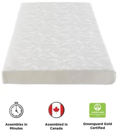 Slumber Space 5 Inch Polyester Filled Mattress with Jacquard Cover