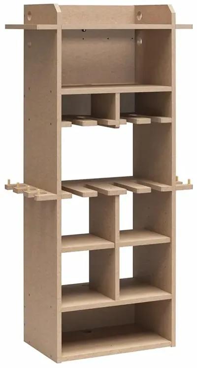 Benford 48" Extra Large Vertical Wall Mount Tool Organizer