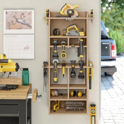 Benford 48" Extra Large Vertical Wall Mount Tool Organizer