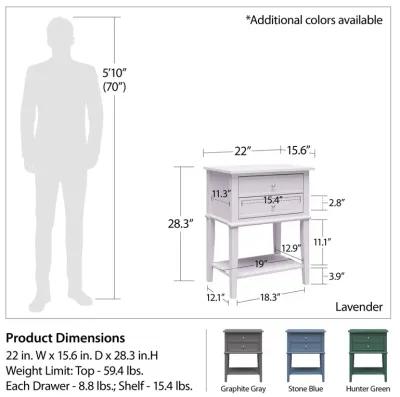 Franklin Accent Table with 2 Drawers