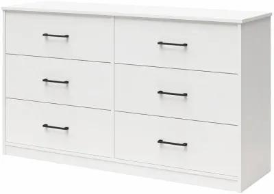 Easy Build Pearce Wide 6 Drawer Dresser with Interlocking SwitchLock™ System