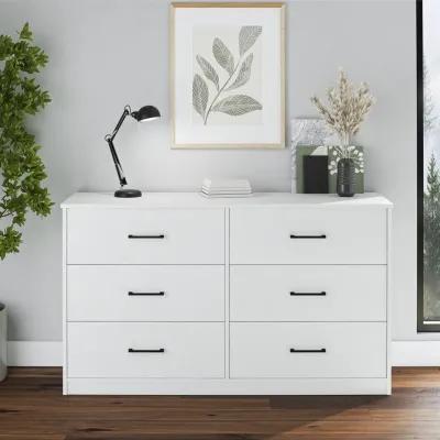 Easy Build Pearce Wide 6 Drawer Dresser with Interlocking SwitchLock™ System