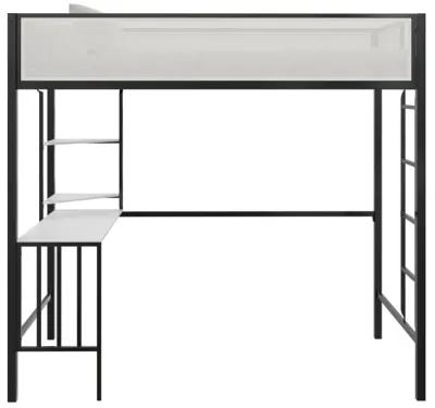 Axel Loft Bed with Desk & Shelves